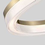 Люстра подвесная круглая светодиодная с золотым каркасом Ring Horizontal варинант исполнения - 2 | Loft Concept в Москве