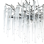Люстра с хрустальными подвесками Frozen Drops Chandelier Chrome 10 варинант исполнения - 3 | Loft Concept в Москве