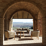 Дизайнерский уличный диван из массива дерева BOBOLI Sofa варинант исполнения - 2 | Loft Concept в Москве