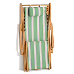 Шезлонг из акации и ткани Venezuela варинант исполнения - 7 | Loft Concept в Москве