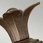 Бра для ванных комнат с прозрачным стеклянным плафоном в форме ананаса и декоративным основанием с рельефным узором Hinkley варинант исполнения - 8 | Loft Concept в Москве