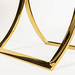 Кофейный столик на подстолье золотого цвета Noelle варинант исполнения - 5 | Loft Concept в Москве