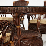 Комплект обеденный из ротанга Eloise grand варинант исполнения - 13 | Loft Concept в Москве