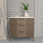 Комод коричневый с 3-мя ящиками на 4-х ножках Harper Line варинант исполнения - 1 | Loft Concept в Москве