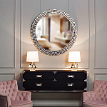 Настольная лампа с кремовым абажуром на граненном основании Crystal Facets варинант исполнения - 2 | Loft Concept в Москве