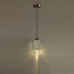 Подвесной светильник с плафоном в форме капли Crystal Transparent Drop варинант исполнения - 5 | Loft Concept в Москве