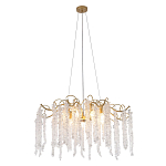 Люстра c подвесками из прозрачного хрусталя Диаметр 85 см FAIRYTREE Light варинант исполнения - 1 | Loft Concept в Москве