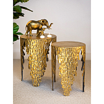 Столик дизайнерский Copper streaks варинант исполнения - 8 | Loft Concept в Москве