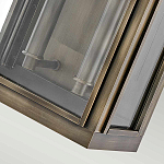 Настенный фонарь прямоугольной формы цвета состаренная латунь с двумя лампами Hinkley варинант исполнения - 3 | Loft Concept в Москве