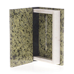 Шкатулка в виде книги из натурального камня змеевик Stone Casket варинант исполнения - 3 | Loft Concept в Москве