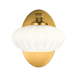  Бра с круглым плафон из матового белого стекла Kichler варинант исполнения - 7 | Loft Concept в Москве