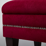 Мягкая банкетка с зоной для хранения Casket Red варинант исполнения - 4 | Loft Concept в Москве