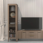 Витрина левая 1-дверная с ящиком и 5-ю полками Harper Line варинант исполнения - 3 | Loft Concept в Москве