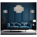 Люстра круглая с россыпью хрусталя Perfection of Diamonds варинант исполнения - 3 | Loft Concept в Москве