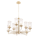 Люстра с 9-ю цилиндрическими стеклянными плафонами Jeanette варинант исполнения - 2 | Loft Concept в Москве