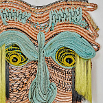 Арт-Объект из нитей Абстрактный портрет Joana Schneider  варинант исполнения - 1 | Loft Concept в Москве