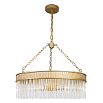 Люстра подвесная круглая со стеклянными трубками Nembus варинант исполнения - 1 | Loft Concept в Москве