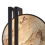 Бра из двух каменных дисков в металлической раме Constellation варинант исполнения - 2 | Loft Concept в Москве