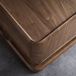 Прикроватный деревянный столик с 2-мя ящиками Moon Walnut Furniture варинант исполнения - 4 | Loft Concept в Москве