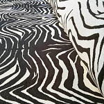 Мебельная ткань Шенилл черно-белый принт 140 см T3-1 варинант исполнения - 2 | Loft Concept в Москве