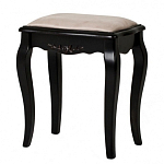 Табурет из массива березы с льяной обивкой в стиле прованс Vintage варинант исполнения - 2 | Loft Concept в Москве