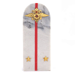 Сувенир Погон МВД из натурального камня мрамор Souvenir Epaulets варинант исполнения - 1 | Loft Concept в Москве