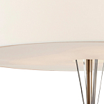 Люстра круглая с белым тканевым абажуром  White Light Diffuser варинант исполнения - 2 | Loft Concept в Москве