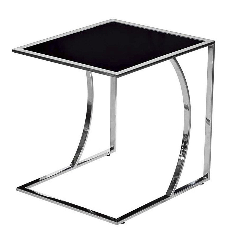   Metal Crescent Side Table Chromium     | Loft Concept 