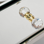 Тумбочка зеркальная с ящиком Mirror Chrome Cabinet варинант исполнения - 4 | Loft Concept в Москве