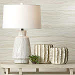 Настольная лампа с корпусом в форме вазы и белым абажуром Lots of Strokes варинант исполнения - 4 | Loft Concept в Москве