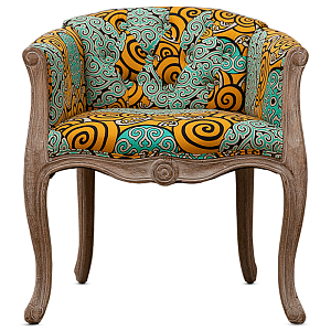 Кресло Yellow and Turquoise Ornament Chair