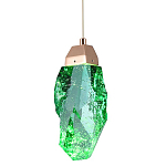 Подвесной светильник Soar Hanging Lamp Brass Green Зелёный варинант исполнения - 1 | Loft Concept в Москве
