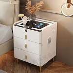 Умная прикроватная тумбочка c зарядкой для телефона Smart Furniture варинант исполнения - 1 | Loft Concept в Москве