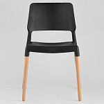 Пластиковый стул на ножках из массива бука Ferret Black 4 шт варинант исполнения - 2 | Loft Concept в Москве