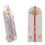 Сувенир Погон МВД из натурального камня мрамор Souvenir Epaulets варинант исполнения - 4 | Loft Concept в Москве