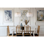 Люстра с подвесными рифлеными стеклянными трубками Nembus варинант исполнения - 23 | Loft Concept в Москве