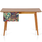 Письменный стол с принтом на ящиках Elise Desk варинант исполнения - 6 | Loft Concept в Москве