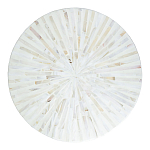 Столик с инкрустацией с перламутровым узором Dominic White варинант исполнения - 2 | Loft Concept в Москве