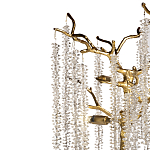 Лампа настольная со стеклянными подвесами цвет золото FAIRYTREE Light варинант исполнения - 2 | Loft Concept в Москве