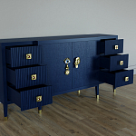 Большой Комод-буфет Elsa Dreams Blue с ящиками варинант исполнения - 1 | Loft Concept в Москве