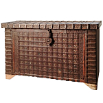 Большой Этнический сундук с металлическим декором  варинант исполнения - 3 | Loft Concept в Москве