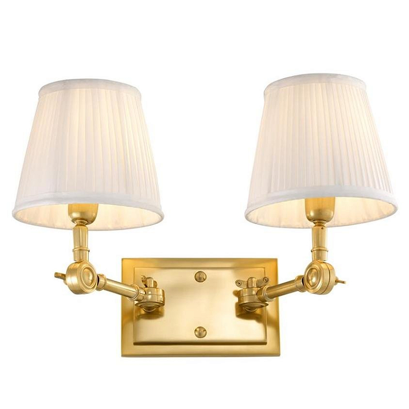  Wall Lamp Wentworth Double Gold+White      | Loft Concept 