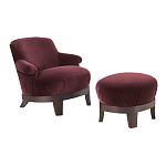 Премиальное Кресло с пуфом Turin варинант исполнения - 1 | Loft Concept в Москве