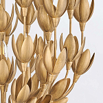 Люстра золотого цвета из множества металлических лепестков в форме тюльпанов Hinkley варинант исполнения - 7 | Loft Concept в Москве