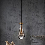 Подвесной светильник в форме капли с прозрачным стеклянным плафоном Dribble варинант исполнения - 1 | Loft Concept в Москве