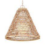 Подвесной светильник в форме колокола из деревянных бусин Wooden Beads варинант исполнения - 3 | Loft Concept в Москве