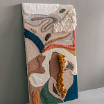 Тканый вручную текстильный гобелен Orchid варинант исполнения - 2 | Loft Concept в Москве