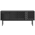 Длинная тумба с зеркальным декором Serena варинант исполнения - 3 | Loft Concept в Москве