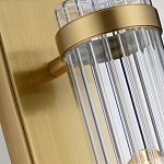 Бра вертикальное с рифленым стеклянным плафоном и прямоугольным основанием Quintiesse варинант исполнения - 4 | Loft Concept в Москве