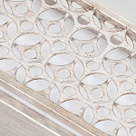 Бра прямоугольное в серебрянном цвете с ажурной решеткой Feiss варинант исполнения - 4 | Loft Concept в Москве